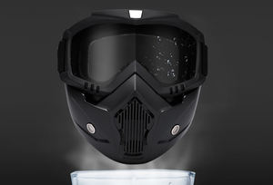 फैशन बाइक का चश्मा मोटोक्रॉस मोटरसाइकिल हेलमेट विंडप्रूफ गोल्स आउटडोर ड्राइविंग मोटर बाइक मोटोक्रॉस गोल्स फेस शील्ड - Product Image 2