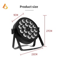 Éclairage de scène populaire 18x18w rgbwa uv 6 en 1 18 pièces led par light pour fête de mariage