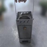Poêle à bois pliable portable, type Rocket Stove, pour le camping en plein air, les pique-niques, la pêche, les voyages, la cuisine en voiture