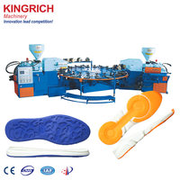 Machine de moulage par injection PVC TPR bicolore KR28020 pour semelles de chaussures, machine à semelles avec composant moteur central