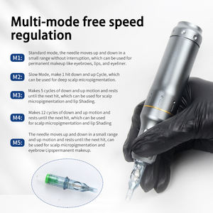 Pluma de micropigmentación para el cuero cabelludo, nuevo dispositivo SMP de fábrica, logotipo personalizado, pistola de tatuaje negra, máquina PMU inalámbrica para el cabello de la <span class=keywords><strong>cabeza</strong></span> - Product Image 6