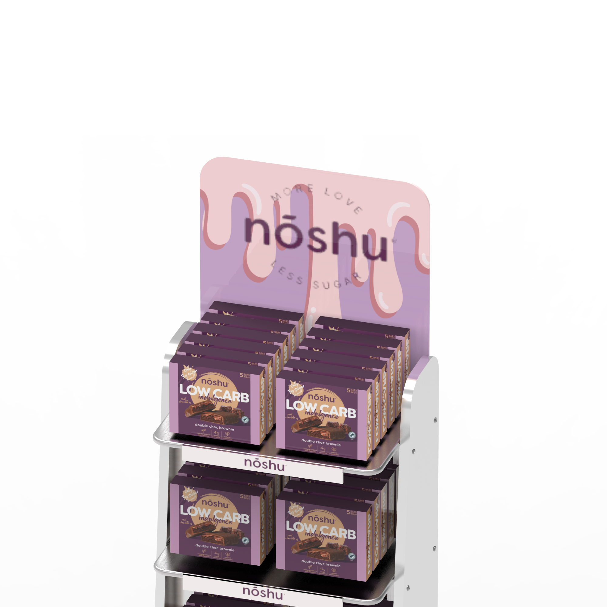 Modern Metal Standalone Bread and Layered Food Display Stands for Coffee Shops and Supermarkets — view 3
