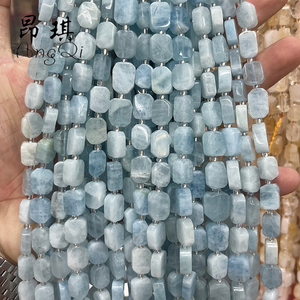 8x12 mét hình chữ nhật tự nhiên Sunstone/Aquamarine/thạch anh tím/Labradorite đá rondelle Spacer hạt đối với trang sức làm - Product Image 5