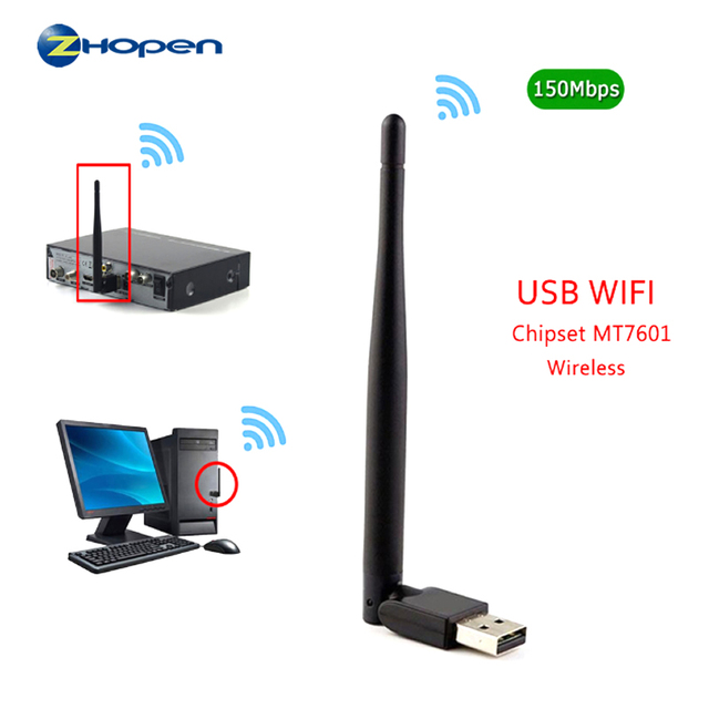 CE Certified Mediatek Mt7601 150Mbps Wireless USB WiFi Adapter for Laptop External Use in Stock