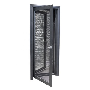 Porte de toilette en aluminium, porte de salle de bain en aluminium, double vitrage trempé, fenêtres et portes en aluminium allemandes - Product Image 1