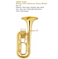Brass Instruments Band Baritone Wind Music Instruments Bb Nickel Silver Alloy Hot-selling Model Piston Valve Baritone