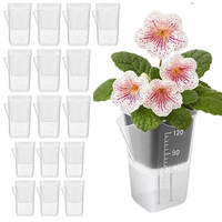 Pots de pépinière auto-arrosants en plastique translucide, mini-jardinières pour semis et fleurs avec trous de drainage, fournitures de jardin écologiques