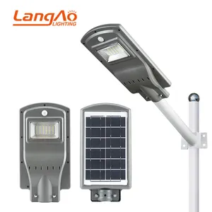 2024 Low Price High Lumen Outdoor All In One 20w 40w 60w Abs Smd Led Solar Street Light