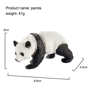 Modèles d'animaux simulés : Bison, Léopard, Lynx, Hippopotame, Ours – Ornements pour enfants, ensemble <span class=keywords><strong>de</strong></span> jouets éducatifs sur la faune sauvage - Product Image 5