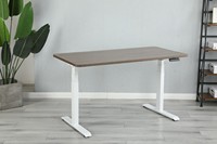 Table de bureau électrique réglable en hauteur avec double moteur métallique et tiroir sous le bureau