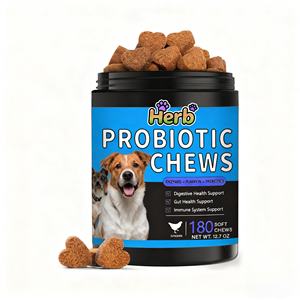 Suplemento Masticable Probiótico Natural de Marca Privada OEM/ODM para Perros, Suplemento para la Salud Intestinal de las Mascotas, Suplemento Funcional para Perros en Forma de Masticable Suave - Product Image 1