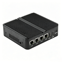 N100 Endüstriyel Mini Bilgisayar 4 Ethernet I226V 2.5G Endüstriyel Masaüstü Bilgisayar HD+DP Çift Ekran Pfsense Güvenlik Duvarı Yönlendirici