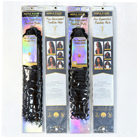 Cheveux bouclés birmans en vrac, ondulés en profondeur, sans nœuds, pré-séparés, pré-bouclés pour tressage au crochet, prix imbattable, directement de l'usine