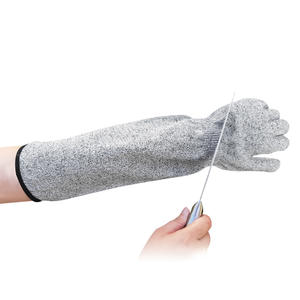 Gants anti-coupure niveau 5, résistants aux coupures, en fibre HPPE, pour la fabrication mécanique et le traitement du verre, longueur étendue - Product Image 5