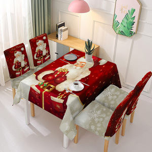 Manteles Navideños para Sala <span class=keywords><strong>de</strong></span> Estar, Manteles <span class=keywords><strong>de</strong></span> Poliéster Estampados para Fiestas, Técnicas No Tejidas - Product Image 6