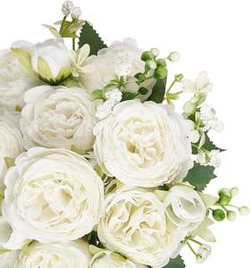 Peonías Artificiales, Flores de Seda para Decoración del Hogar, Ramo Artificial, Arreglos Florales Artificiales, Centros de Mesa para Comedor - Product Image 5