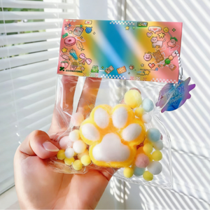 Jouets en silicone à presser géants et mignons en forme de patte de chat, à récupération lente, outil de réduction de la pression, jouets anti-stress moelleux de dessin animé, vente en gros - Product Image 2