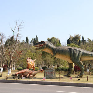 Los niños parque de tamaño <span class=keywords><strong>real</strong></span> <span class=keywords><strong>dilophosaurus</strong></span> dinosaurio modelo - Product Image 2