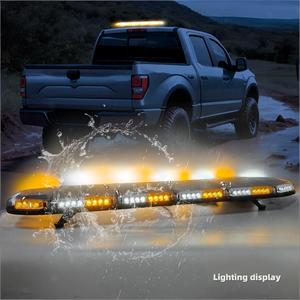 Feux d'avertissement LED pour <span class=keywords><strong>toit</strong></span> <span class=keywords><strong>de</strong></span> voiture 51 pouces 130 cm, feux clignotants rouge bleu blanc, lumière stroboscopique verte ambre pour <span class=keywords><strong>toit</strong></span> <span class=keywords><strong>de</strong></span> voiture ou <span class=keywords><strong>de</strong></span> camion - Product Image 1