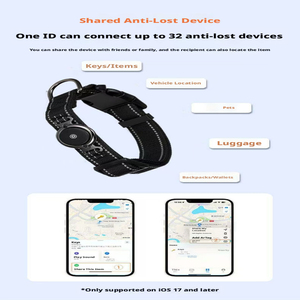 Collar Inteligente <span class=keywords><strong>Apple</strong></span> Find My para Mascotas, Rastreador de Perros y Gatos, Antipérdida, Resistente al Agua IP68, Reflectante, GPS, Nylon, ABS, Ajustable, Tallas S, M, L - Product Image 4