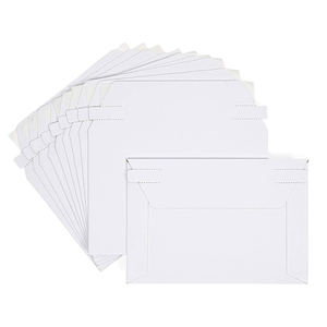 Fábrica al por mayor tamaño personalizado C4 C5 <span class=keywords><strong>Dl</strong></span> A4 A5 Kraft blanco cartón sobre de correo papel rígido sobre de correo de cartón - Product Image 2