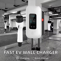 Nouvelle borne de recharge murale pour véhicules électriques de type 2, 21 kW, protection IP55, certifiée CQC/CE/TUV, sortie AC/DC 16A/32A, fonctionnalités de sécurité Wi-Fi 9