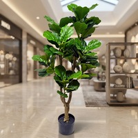 Arbre artificiel Ficus lyrata, plante verte artificielle en pot pour la décoration de la maison, du bureau, de l'hôtel, des mariages, vente en gros
