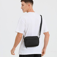 Crossbodytas voor heren Eenvoudige telefoontas Veelzijdige lichtgewicht messengertas Casual studentenschoudertas voor dames