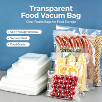 Sacs sous vide personnalisés OEM, imprimés, thermoscellables, transparents, pour la transformation et l'emballage des aliments