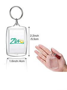 <span class=keywords><strong>Portachiavi</strong></span> in Acrilico Trasparente <span class=keywords><strong>di</strong></span> <span class=keywords><strong>Lusso</strong></span> Personalizzato ZYTOYS Z'S4U, <span class=keywords><strong>Portachiavi</strong></span> con Cornice Fotografica in Acrilico Personalizzabile per Eventi <span class=keywords><strong>di</strong></span> Squadra - Product Image 6