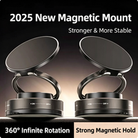Nouveau support de téléphone portable et de système de navigation par satellite magnétique en métal pour console centrale de voiture, design créatif pour la maison