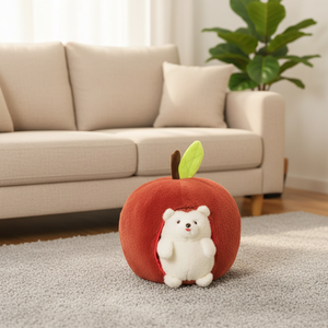 Oferta Especial: Cojín de Peluche Personalizado de 30cm, Suave, para Niños, de Algodón PP, para Cama o Sofá, con Diseño de Erizo o Manzana, Desmontable - Product Image 5