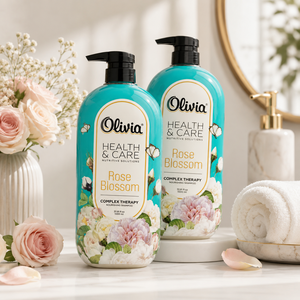 Rose Blossom Moisturizing <b>Shampoo</b> with Glycerin and Conditioning Agents for Soft and Manageable Hair 950 ml Olivia Health & Care - Product Image 2