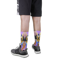 Chaussettes blanches Blank Performance Crew Chaussettes de sport en polyester à hauteur de genou pour sublimation