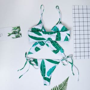 Conjunto de Bikini con Aros, Secado Rápido, Tanga, Sujetador Push-Up de un Solo Hombro, Traje de Baño de 2 Piezas para Mujer - Product Image 5