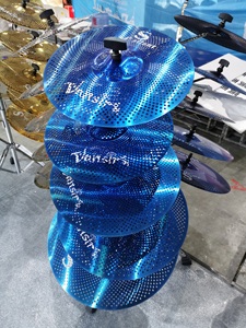 Platillos de Batería Vansir de 18 Pulgadas, Bronce de Alta Calidad, Sonido Profesional de Bajo Volumen, Color Azul, Precio Económico - Product Image 5