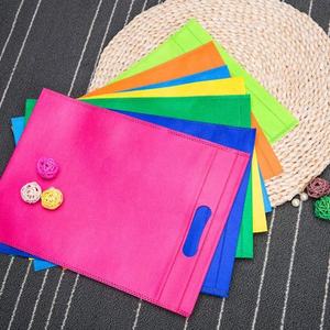 High Quality Recyclable Custom Logo Printed Letter Pattern Colorful Non <b>Woven</b> Grocery Tote <b>Bag</b> 34x40cm - Product Image 1