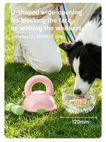 Bouteille d'eau de voyage pour animaux de compagnie sans BPA, anti-fuite, pour chien et chat, pour la marche en extérieur, la randonnée, logo personnalisé, vente en gros
