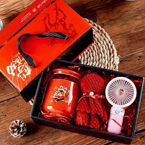 Set de Regalo de Lujo: Taza de Cerámica, Cuchara, Oso de Peluche, Toalla, Mini Ventilador de Mano, Regalo Corporativo, de Boda, Cumpleaños, con Impresión UV - Product Image 5