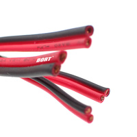 Kabel Speaker Paralel PVC UL2468 2C 18AWG Merah Hitam