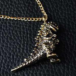 Collier rétro de dinosaure de monstre de Godzilla, <span class=keywords><strong>Film</strong></span> et télévision, pendentifs périphériques pour hommes et femmes, bijoux cadeau pour amis - Product Image 4