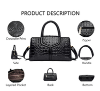 Sacs à main de bureau 3193, sacs à main en cuir d'alligator PU haut de gamme, sac à bandoulière intelligent pour femmes, sacs à main de luxe pour femmes, sacs à main pour femmes 2024, été 2025