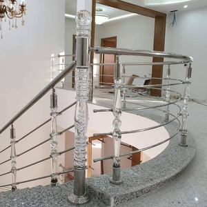 Acrylic cầu thang lan can với thép không gỉ SS304 pha lê lục bình cho cầu thang - Product Image 6