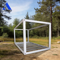 Structure en acier galvanisé pour conteneur maritime de 20 pieds, facilement démontable, longueur 6 m