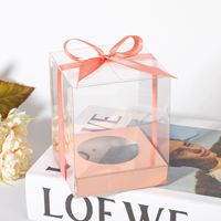 Nouvelle boîte à cupcakes en PET transparente, boîte à mousse, emballage pour pâtisserie, boîte à muffins individuelle, boîte d'emballage surélevée