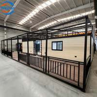 Maison Modulaire Portable Européenne WinFair, Conteneur Extensible 3 Chambres à Vendre avec Toit pour Studio Domestique
