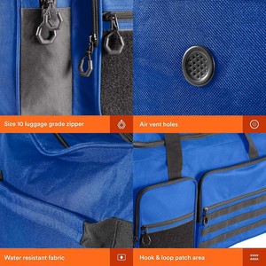 Muestra gratuita, bolsas de lona impermeables personalizadas de alta calidad para hockey sobre hielo, material a prueba de frío, bolsas de lona con ruedas. - Product Image 5