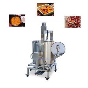 Grande gas/gpl basculante inceppamento zucchero macchina per l'ebollizione del Gas con miscelatore 500 L bollitore elettrico a vapore per la cottura - Product Image 1