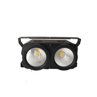 Projecteur Blinder COB LED 2 Yeux 2x100W Blanc Froid/Chaud 2-en-1 pour DMX512 Spectacle Scénique Studio Matrix