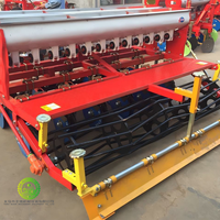 Semoir agricole monté sur tracteur à 12 rangs avec boîte de vitesses, haute productivité, multifonctionnel, machine de semis précise